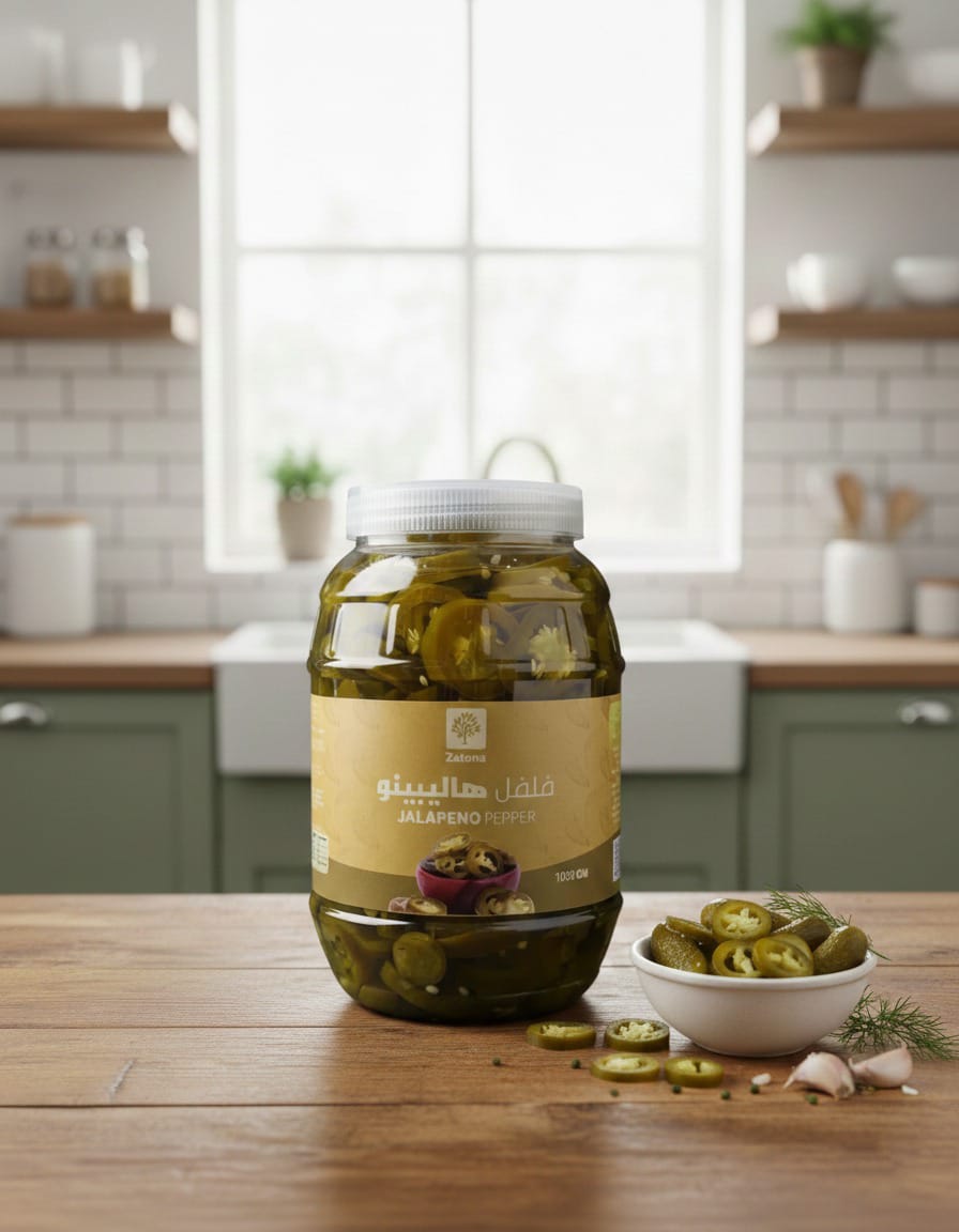 فلفل هالبينو أخضر شرائح - 1000 جم