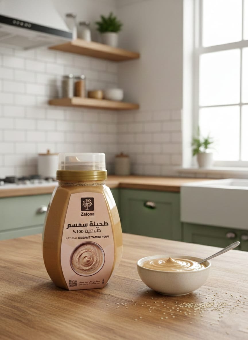 طحينة السمسم الصافي الفاخرة - 750 مل